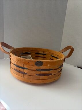 Peterboro Basket Co. round Lazy Susan basket